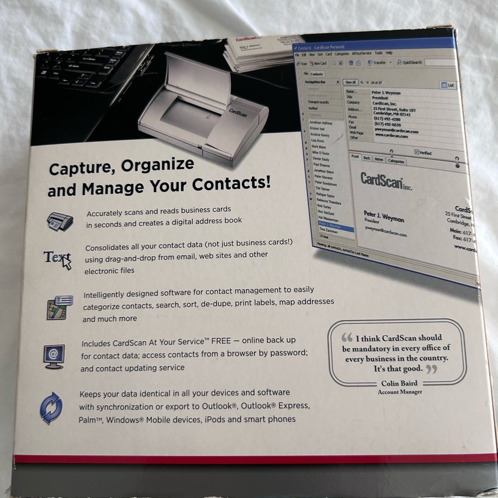 CardScan Personal Business Card Scanner - Picture 5 of 8